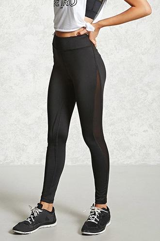 Forever21 Active Mesh Stripe Leggings
