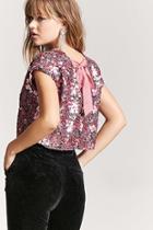 Forever21 Sequin Ribbon Top