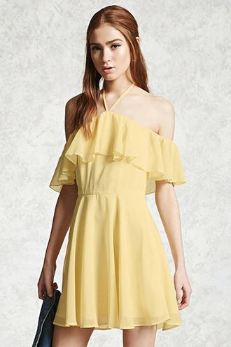Forever21 Chiffon Halter Neck Dress