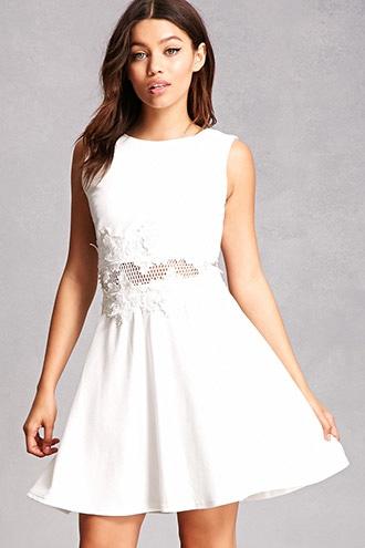 Forever21 Lace Sheer-waist Dress