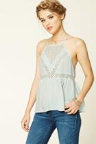 Forever21 Women's  Medallion Lace Cami