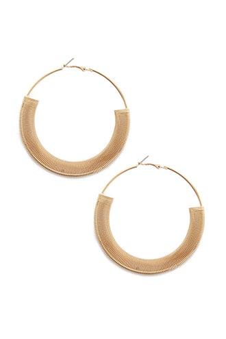 Forever21 Wire-wrapped Hoop Earrings