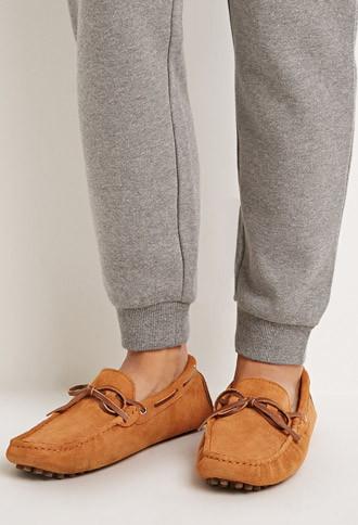 21 Men Genuine Suede Driving Loafers