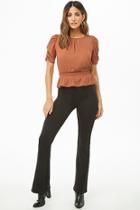 Forever21 Flared-leg Knit Pants