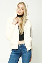 Forever21 Fuzzy Faux Fur Hoodie