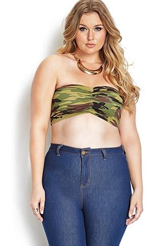 Forever21 Camo Queen Bandeau