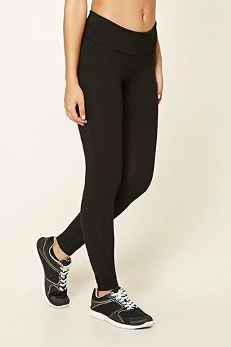 Forever21 Women's  Active Foldover Leggings