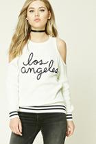 Forever21 Los Angeles Embroidered Sweater