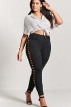 Forever21 Plus Size Cutout Skinny Jeans