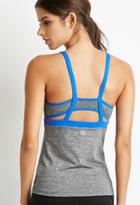 Forever21 Heathered Cutout-back Athletic Tank
