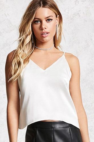Forever21 Faux Leather Tulip Hem Shorts