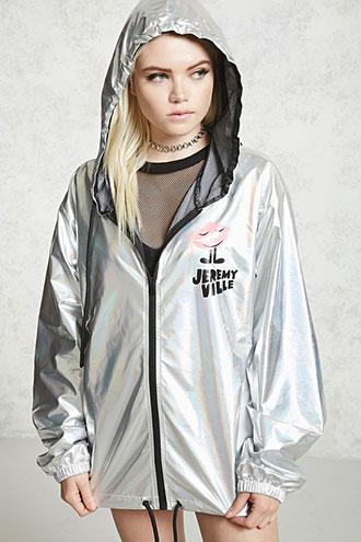 Forever21 Jeremyville Graphic Windbreaker