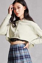 Forever21 Cropped Fleece Hoodie