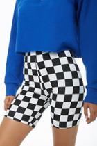 Forever21 Checkered Biker Shorts