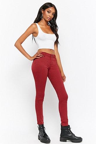 Forever21 Houndstooth Skinny Pants