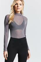 Forever21 Contemporary Mock Neck Top