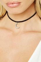 Forever21 Moon Faux Suede Choker