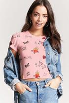 Forever21 Boxy Flaming Rose Tee