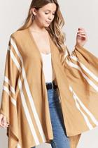 Forever21 Contrast Stripe Poncho