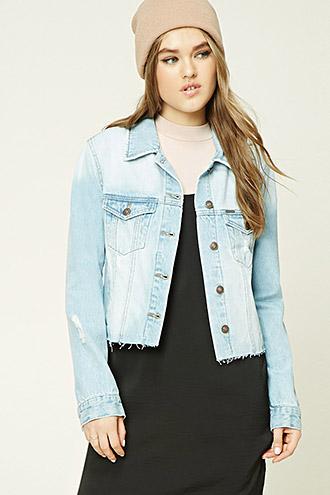Forever21 Sequined Denim Jacket