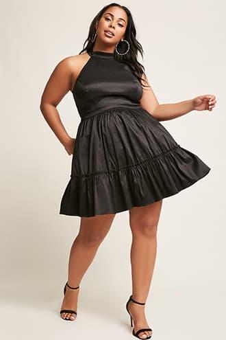 Forever21 Plus Size Iridescent High-neck Dress