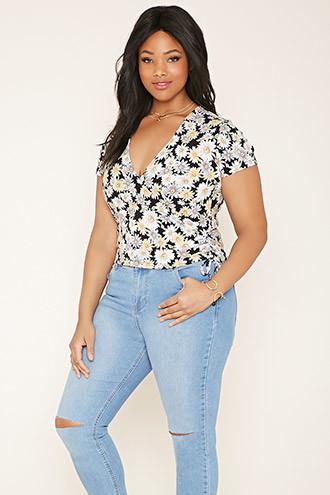 Forever21 Plus Women's  Plus Size Wrap Top