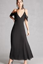 Forever21 Plunging Open-shoulder Dress