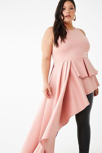 Forever21 Plus Size Scuba High-low Top