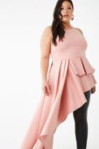 Forever21 Plus Size Scuba High-low Top