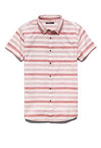 Forever21 Striped Short Sleeve Shirt