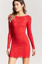 Forever21 Plunge Back Lace Dress