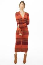 Forever21 Striped Button-front Cardigan Dress
