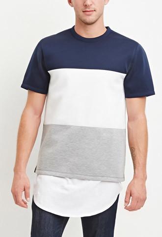 21 Men Colorblocked Scuba Knit Tee