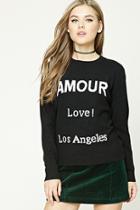 Forever21 Amour Graphic Sweater