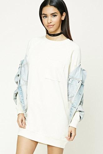 Forever21 Raw-cut Sweatshirt Dress