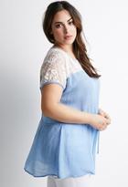 Forever21 Plus Size Lace-trimmed Tunic