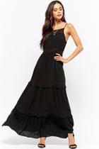 Forever21 Crochet Ruffle Maxi Dress