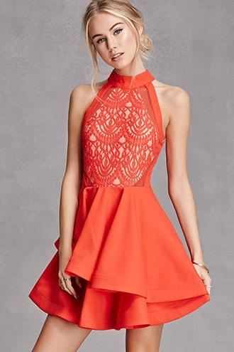 Forever21 Selfie Leslie Mesh Knit Dress