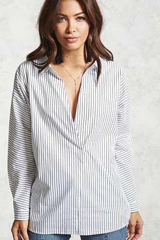 Forever21 Contemporary Popover Shirt