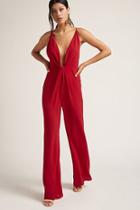 Forever21 Plunging Palazzo Jumpsuit