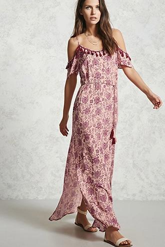 Forever21 Contemporary Paisley Print Maxi Dress