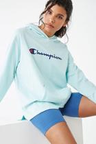 Forever21 Champion Heavyweight Jersey Graphic Hoodie