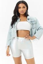 Forever21 Metallic High-rise Shorts