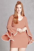 Forever21 Plus Size Trumpet-sleeve Dress