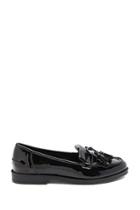 Forever21 Tasseled Faux Patent Leather Loafers