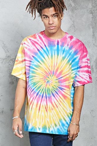 Forever21 Tie-dye Crew Neck Tee