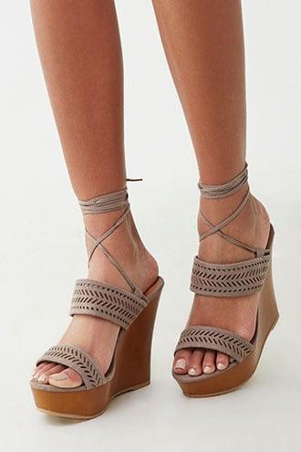 Forever21 Cutout Wedge Heels