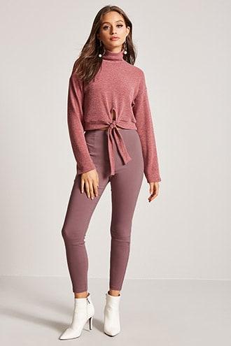 Forever21 High-rise Ankle Pants