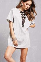 Forever21 Grosgrain Lace-up T-shirt Dress