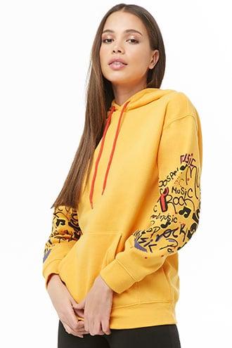 Forever21 Music Graphic Hoodie